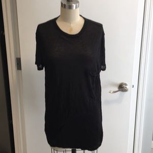 T Alexander Wang Black Oversized Tee